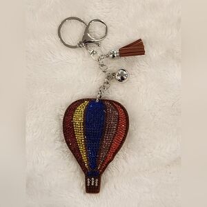 Colorful Hot Air Balloon Keychain Bag Charm